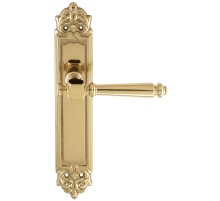 Дверная ручка Extreza VERONIKA (Вероника) 325 на планке PL02 полированная латунь F01