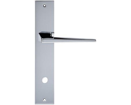 Дверная ручка на планке Extreza Hi-Tech ALIOT 129 PL11-WC-96 полированный хром F04