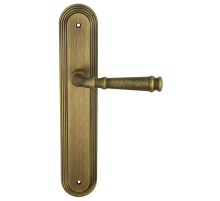 Дверная ручка Extreza BONO (Боно) 328 на планке PL05 матовая бронза F03