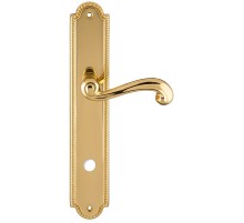 Дверная ручка на планке Extreza BERTA-PL03-WC-96-F01 (BERTA 312) полированная латунь