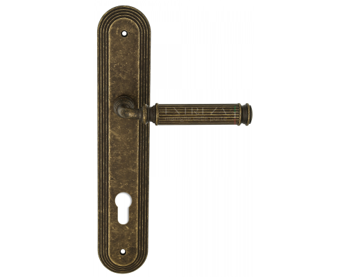 Дверная ручка на планке Extreza BENITO-PL05-CYL85-F23 (BENITO 307) античная бронза Дверная ручка на планке Extreza BENITO-PL05-CYL85-F23 (BENITO 307) античная бронза