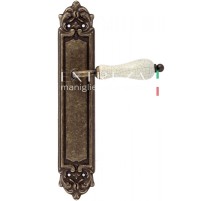 Дверная ручка Extreza DANA CRACKLE (Дана Кракле) 306 на планке PL02 античная бронза F23