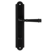 Дверная ручка Extreza BONO (Боно) 328 на планке PL03 WC черный матовый F22