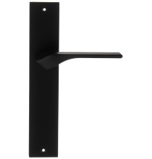 Дверная ручка на планке Extreza AURA-PL11-F22 (AURA 134) черный матовый