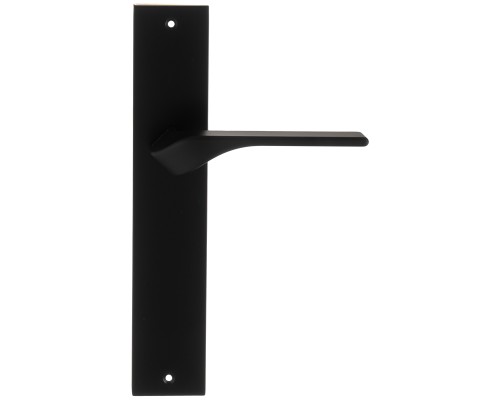 Дверная ручка на планке Extreza AURA-PL11-F22 (AURA 134) черный матовый