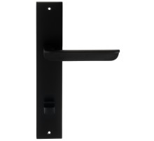 Дверная ручка на планке Extreza FOSSA 136 PL11-WC-96 черный матовый F22