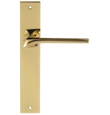 Дверная ручка на планке Extreza ERICA-PL13-F06-PVD (ERICA 119) полированная латунь PVD