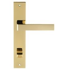 Дверная ручка на планке Extreza ENZO-PL13-WC96-PVD-F06 (ENZO 117) полированная латунь PVD