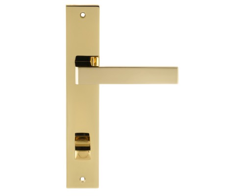 Дверная ручка на планке Extreza ENZO-PL13-WC96-PVD-F06 (ENZO 117) полированная латунь PVD