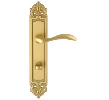 Дверная ручка на планке Extreza FLEXA-PL02-WC-96-F02 (FLEXA 335) матовая латунь