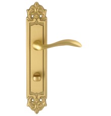 Дверная ручка на планке Extreza FLEXA-PL02-WC-96-F02 (FLEXA 335) матовая латунь