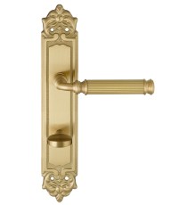 Дверная ручка на планке Extreza BENITO-PL02-WC-96-F07 (BENITO 307) матовая латунь глянец