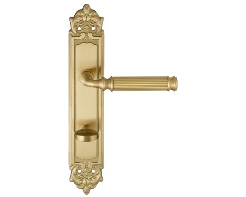 Дверная ручка на планке Extreza BENITO-PL02-WC-96-F07 (BENITO 307) матовая латунь глянец