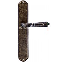 Дверная ручка на планке Extreza Classic PETRA 304 PL01 античная бронза F23