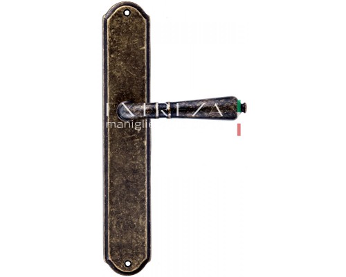 Дверная ручка на планке Extreza Classic PETRA 304 PL01 античная бронза F23 Дверная ручка на планке Extreza Classic PETRA 304 PL01 античная бронза F23