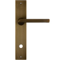 Дверная ручка на планке Extreza Hi-Tech SANTA 128 PL11-WC-96 матовая бронза F03