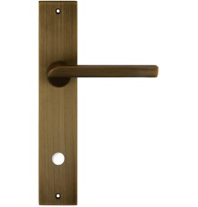Дверная ручка на планке Extreza Hi-Tech SANTA 128 PL11-WC-96 матовая бронза F03