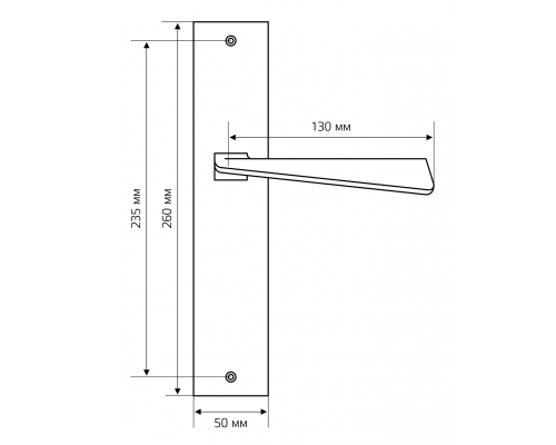Дверная ручка на планке Extreza Hi-Tech DIA 118 PL11-WC-96 черный матовый F22 Дверная ручка на планке Extreza Hi-Tech DIA 118 PL11-WC-96 черный матовый F22