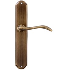Дверная ручка на планке Extreza Classic AGATA 310 PL01 матовая бронза F03