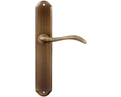 Дверная ручка на планке Extreza Classic AGATA 310 PL01 матовая бронза F03