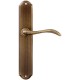 Дверная ручка на планке Extreza Classic AGATA 310 PL01 матовая бронза F03