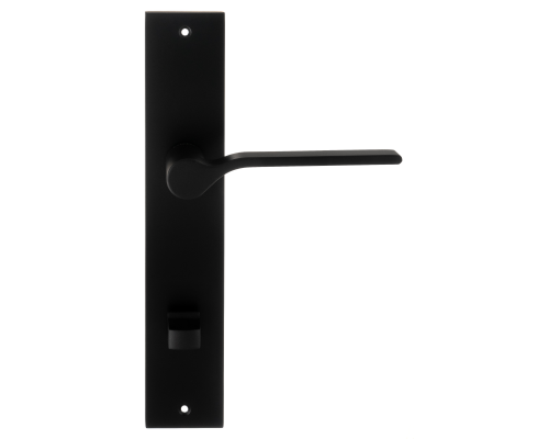 Дверная ручка на планке Extreza Hi-Tech FORMA 137 PL11-WC-96 черный матовый F22 Дверная ручка на планке Extreza Hi-Tech FORMA 137 PL11-WC-96 черный матовый F22