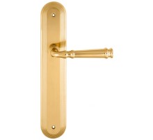 Дверная ручка Extreza BONO (Боно) 328 на планке PL05 полированная латунь F01