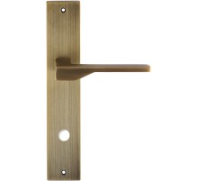 Дверная ручка на планке Extreza Hi-Tech ADONA 122 PL11-WC-96 матовая бронза F03