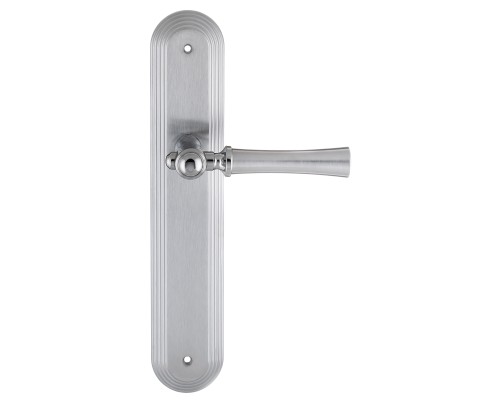 Дверная ручка на планке Extreza DEZI 309 PL05-F05-F04-F05 матовый хром / хром / планка матовый хром Дверная ручка на планке Extreza DEZI 309 PL05-F05-F04-F05 матовый хром / хром / планка матовый хром