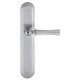 Дверная ручка на планке Extreza DEZI 309 PL05-F05-F04-F05 матовый хром / хром / планка матовый хром