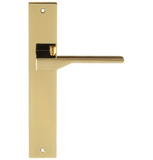 Дверная ручка на планке Extreza Hi-Tech ADONA 122 PL13 полированная латунь PVD F06