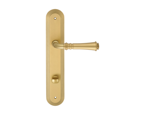 Дверная ручка на планке Extreza CANNA 327 PL05-WC-96 матовая латунь F02 Дверная ручка на планке Extreza CANNA 327 PL05-WC-96 матовая латунь F02