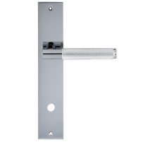 Дверная ручка на планке Extreza Hi-Tech TUBA 126 PL11-WC-96 полированный хром F04