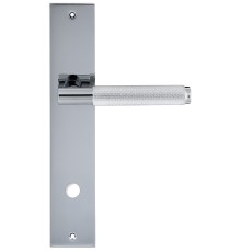 Дверная ручка на планке Extreza Hi-Tech TUBA 126 PL11-WC-96 полированный хром F04