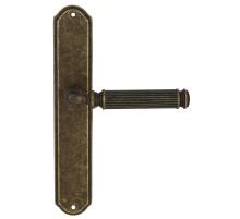 Дверная ручка на планке Extreza BENITO-PL01-F23 (BENITO 307) античная бронза