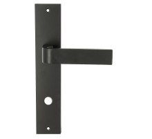 Дверная ручка Extreza Hi-Tech SOUND (Саунд) 106 на планке PL11 черный матовый F22 сантехническая завертка WC