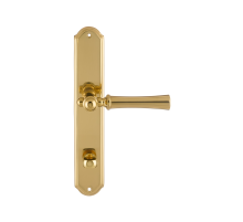 Дверная ручка на планке Extreza DEZI 309 PL01-WC-96-F01 полированная латунь