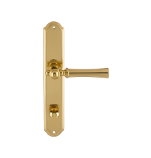 Дверная ручка на планке Extreza DEZI 309 PL01-WC-96-F01 полированная латунь