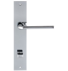 Дверная ручка Extreza Hi-Tech TERNI 320 на планке под фиксатор PL11-WC-96 полированный хром F04