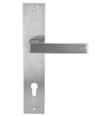 Дверная ручка на планке Extreza ENZO-PL11-CYL85-F05 (ENZO 117) матовый хром