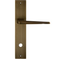 Дверная ручка на планке Extreza Hi-Tech ALIOT 129 PL11-WC-96 матовая бронза F03