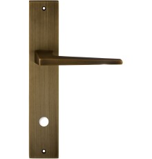 Дверная ручка на планке Extreza Hi-Tech ALIOT 129 PL11-WC-96 матовая бронза F03