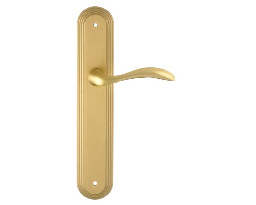 Дверная ручка на планке Extreza FLEXA-PL05-F02 (FLEXA 335) матовая латунь Дверная ручка на планке Extreza FLEXA-PL05-F02 (FLEXA 335) матовая латунь