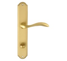Дверная ручка на планке Extreza FLEXA-PL01-WC-96-F02 (FLEXA 335) матовая латунь