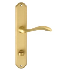 Дверная ручка на планке Extreza FLEXA-PL01-WC-96-F02 (FLEXA 335) матовая латунь