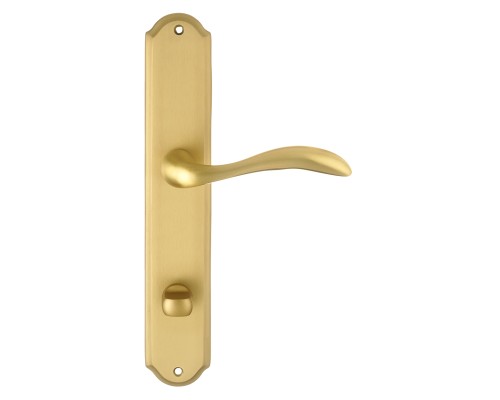 Дверная ручка на планке Extreza FLEXA-PL01-WC-96-F02 (FLEXA 335) матовая латунь Дверная ручка на планке Extreza FLEXA-PL01-WC-96-F02 (FLEXA 335) матовая латунь