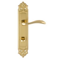 Дверная ручка на планке Extreza FLEXA-PL02-WC-96-F01 (FLEXA 335) полированная латунь