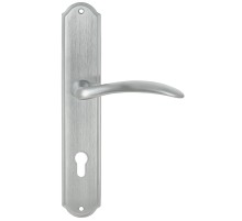 Дверная ручка Extreza SIMONA (Симона) 314 на планке PL01 CYL матовый хром F05