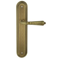Дверная ручка на планке Extreza Classic PETRA 304 PL05 матовая бронза F03