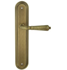 Дверная ручка на планке Extreza Classic PETRA 304 PL05 матовая бронза F03